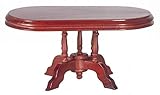 mahagoni tisch oval Breite 80mm Länge 137mm Höhe 63mm