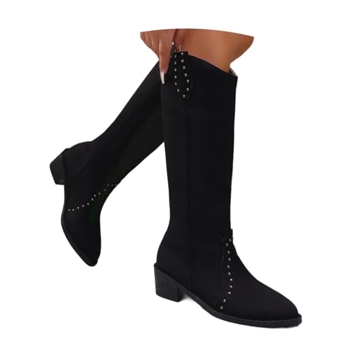 Bottes de cowboy confortables à enfiler bout pointu pour éviter les douleurs