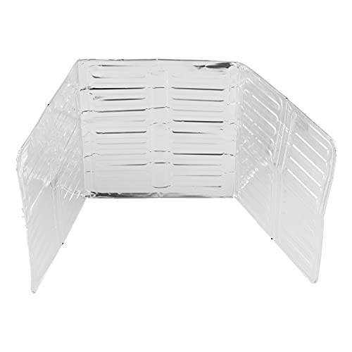 Grease Splatter Guard, Gas Stove Anti Splatter Screen Oil Barrier 3 Sided Splatter Screen Wall Splash Guard for Cooking, 28 x .5 cm / 11 x 12.8 in