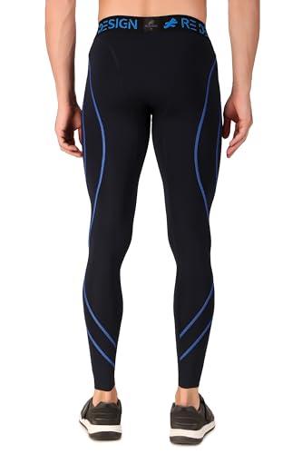 Image of ReDesign Apparels Men's Polyester Compression Pant /Tights /Megging for Gym, Running, Cycling, Yoga & All Sports
