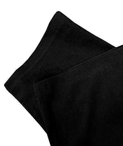Somthron Men's Loose Plus Cotton Linen Summer Breathable Casual Cropped Pants Solid Drawstring Sweatpants Joggers(Bl-3Xl) A-Black #TOP4