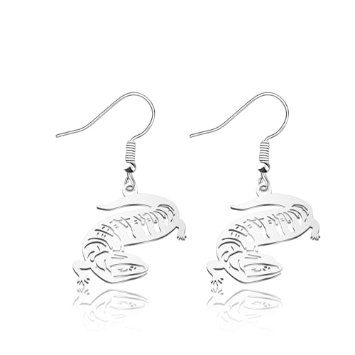 OKEYCH B-lue Tongue Skink Lover Gift Blue Tongue Skink Earrings B-lue Ton-gue Sk-ink Owner Jewelry