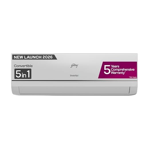 Godrej 1 Ton 3 Star,New star rated, Inverter Split AC, 5-in-1 Convertible Cooling, AI Powered, Self Clean, Copper Condenser, AC with Air Filter Air Conditioner (AC 1T EC HIC 12Y3TH CA, White)