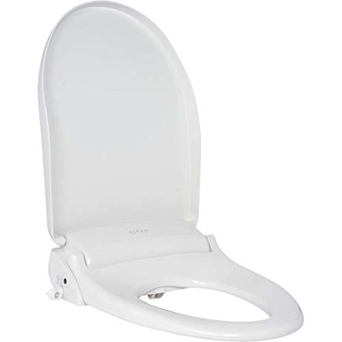 Alpha Bidet Gxr Wave Bidet Toilet Seat In Elongated White | Strong Spray | Remote Control | Stainless Steel Nozzle | Low Profile | Led Nightlight | Warm Air Dryer | Oscillation And Pulse (Elongated) #TOP7