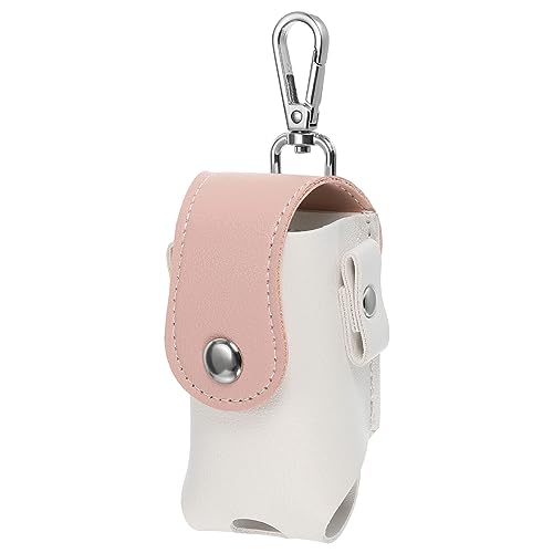 PATIKIL Golf Ball Waist Bag, Golf Ball Carry Pouch with Tee Holder, Buckle, Clip for Women Men Belt Golf Storage White Pink