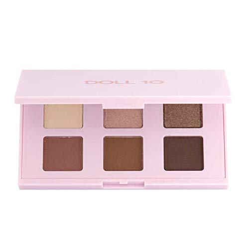 Doll 10 New Neutrals Palette - 6 Talc-Free Eye Shadow Powders All-in-One Set