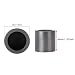40 * 40 mm Fundición de crisol de fundición de grafito de...