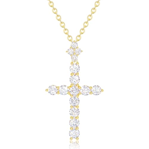 YIMERAIRE �A�b�v�O���[�h���A�b�T�i�C�g�N���E���N���X�l�b�N���X 14K�S�[���h ���F�����C�� 1.1�J���b�g �ؚ��ȃA�C�X�A�E�g �L���X�g���M�N���X�W���G���[ S925�X�^�[�����O�V���o�[ �V���v�� �S�[���h ���A�b�T�i�C�g �N���X�y���_���g�l