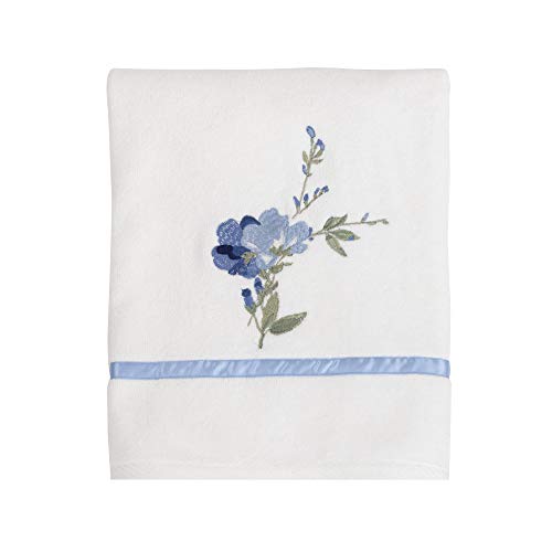 Croscill Charlotte Bath Towel, 27x52, Blue