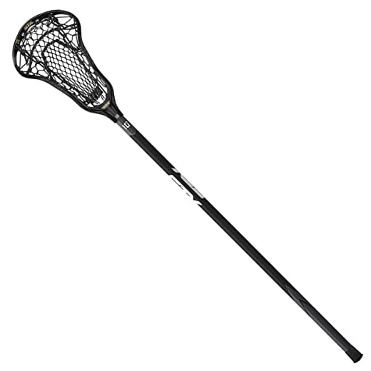STX Lacrosse Crux 600 Complete Stick with Crux Mesh Pocket, Black