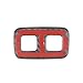Carbon Fiber Car Fuel Tank Lid Switch Button Frame Trim for Chevrolet Corvette C6 2005-2013 Interior Accessories,Black