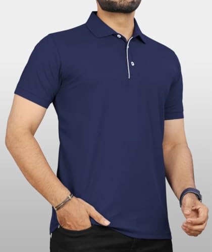 Image of T-Shirt for Men's | Regular Fit Polo Casual Stylish | Half Sleeve T Shirt