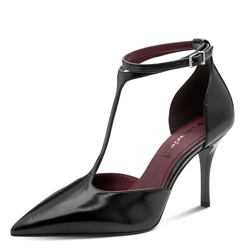 Escarpins femme Tamaris 1-22461-47 avec bride cheville ajustable et talon stable