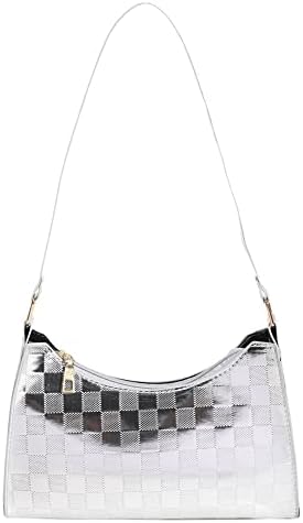 DKIIL NOIYB Shoulder Bags Y2K Purse for Women, PU Leather Clutch Purses Trendy Hobo Bags Y2K Bags Womens Purses Ladies Underarm Bag 25cm