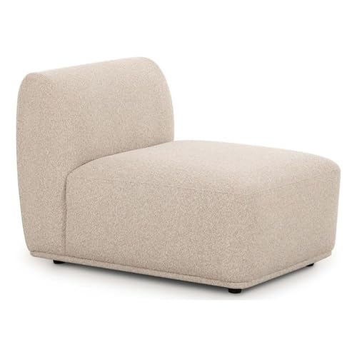 Sillón Plegable Crema de Tela Textil miniatura 1
