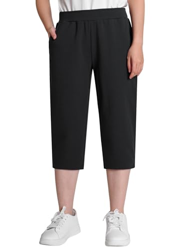 Weintee Women's Petite Pull On Capris Petite Length