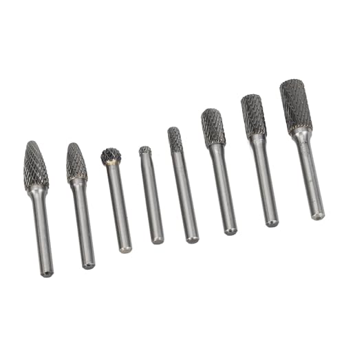 Set de 8 fresas de carburo para madera y metal miniatura 3
