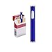 Usb Electric Cigarette Lighter Mini Protable Rechargeable Windproof Flameless No Gas Lighter (Blue)
