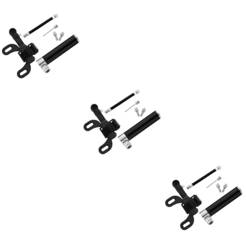 SUPVOX 3pcs 120 Mini Bike Pump Portable 120 Air Inflator for Cycle Basketball Football Lightweight Tire Inflator Pump Bottle Cage Mount