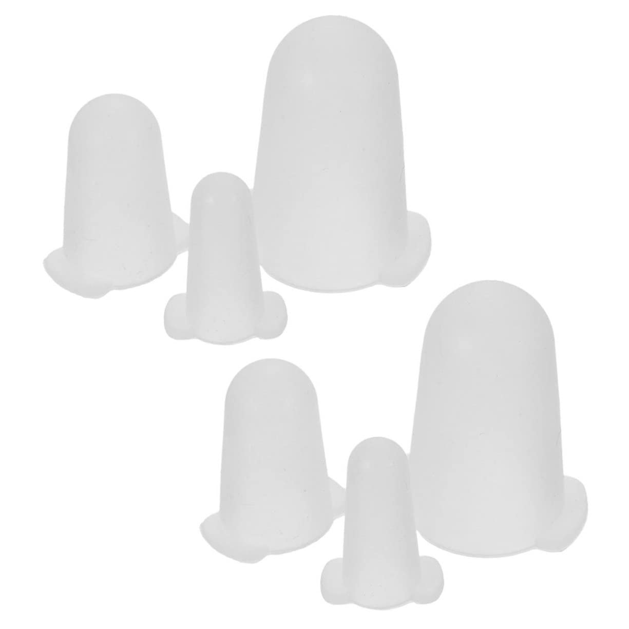 Capuchons pour Buse en Silicone Blancs, Lot de 6 pour Pâtisserie