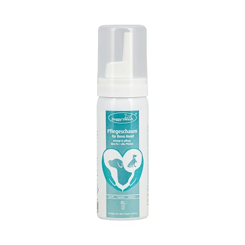 maxxiclean world Doggy’s Wash - Sanfter Hunde Schaumreiniger 50 ml - Pfotenreiniger & Afterpflege - Dermatologisch getestet „Sehr gut“ - Ohne Alkohol, Duftstoffe & Konservierungsstoffe - Mit Aloe Vera