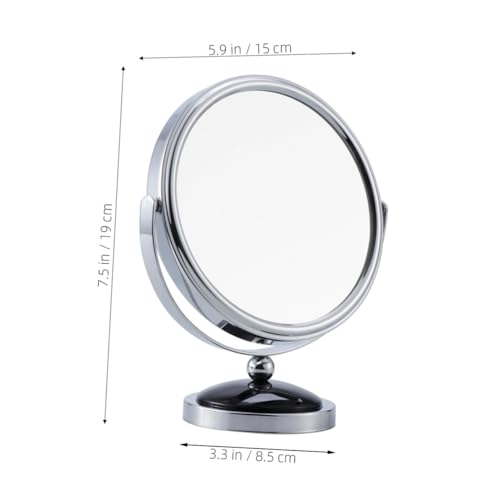 espejo de tocador doble cara 360 grados sin base negro miniatura 2