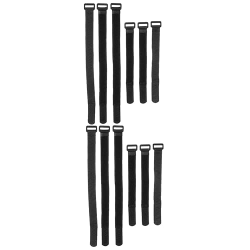 OSALADI 12pcs Bike Wheel Bundling Straps Fixing Bands for Luggage Power Cables Yoga Mats Convenient Bike Accessories