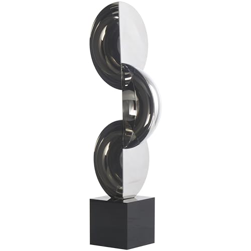 Escultura decorativa geométrica de cristal Deco 79 16.2 in alto