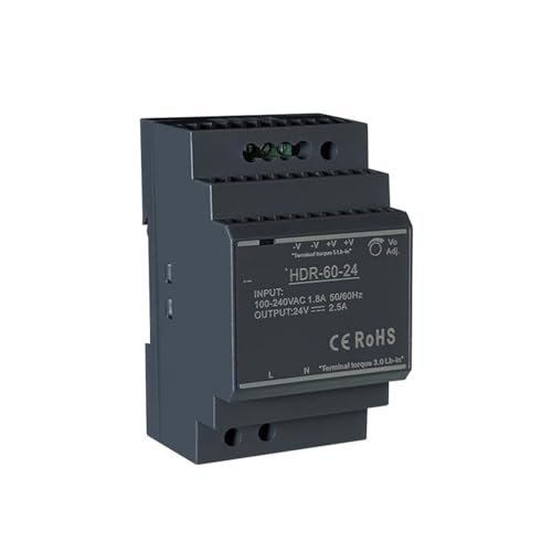 Alimentation découpage HDR 60W haute stabilité pour rail DIN