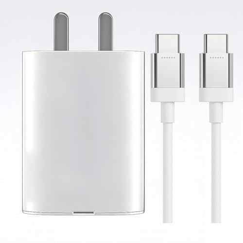 Image of Original 45W PD3.0 Charger Adapter & Original C to C Cable Complete Combo for Nothing Phone (1) / (2) / (2a) / (2a) Plus / (3a) / (3a) Pro /CMF All Phones Models
