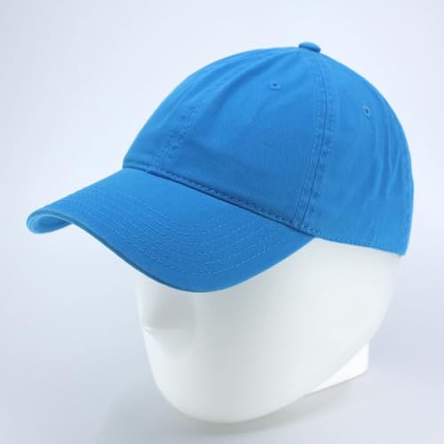 Image of Classic Washed Cotton Baseball Cap - Vintage Adjustable Dad Hat, Curved Bill for Men Women, Outdoor Everyday Wear