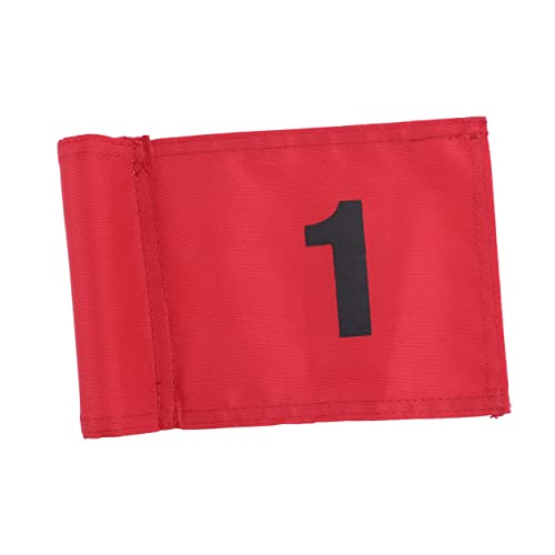 Parliky 1pc Golf Practice Flag Yard Putting Green Marker Flag Number Durable nylon Easy Mounting