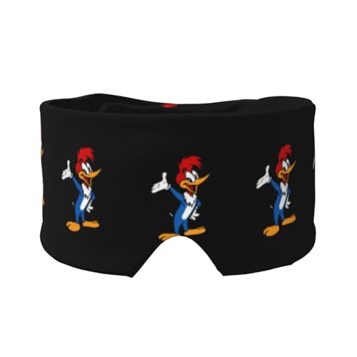 ウッディー・ウッドペッカー アイマスク スリーピングアイマスク オールインクルーシブ アイマスク 耳当て 遮光 目隠し 安眠グッズ 圧迫感なし 丸洗い 暖かい 快適 軽量 通気性 収納便利 仮眠 ク昼寝 オフィス 飛行機 旅行用 男女兼用 1枚