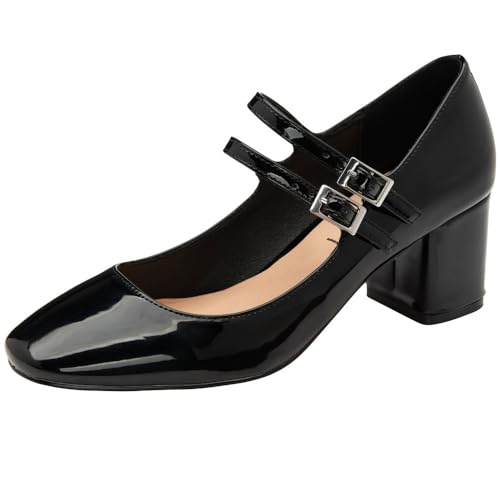Gola Ravel Women's Howth Mary Jane Shoes Black Patent 9