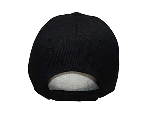 Gorra negra de béisbol ajustable unisex talla única miniatura 3