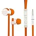 Produktbild Yison ® Asus ZenFone 2E / Asus Zenfone Max ZC550KL / Asus Zenfone Go Orange High Performance In Ear Ear Stereo Kopfhörer (CX390) mit Mikrofon und Fernbedienung gebaut