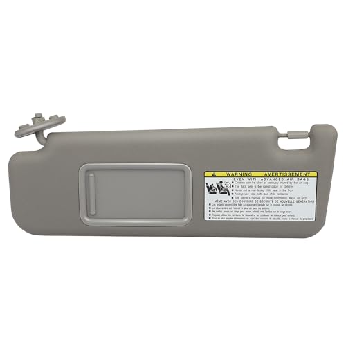 cciyu Gray Windshield Sun Visor Mirror Left Driver Side Replacement fit for Toyota for 4RUNNER 2004-2008 Automobile Sun Visor Assembly