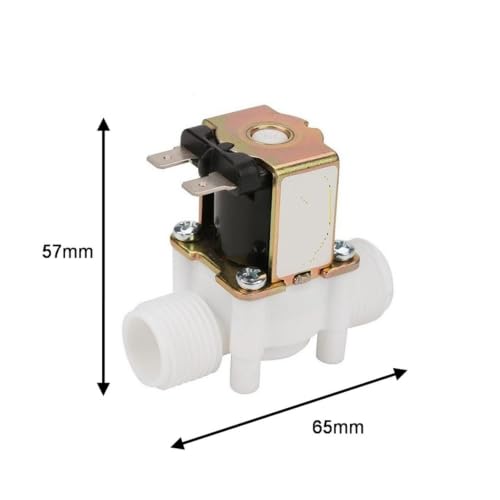 Électrovanne 1/2 NO DC12V en plastique pour contrôle de pression d'eau