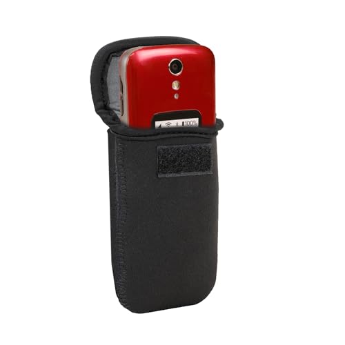 USA Gear Estuche para Teléfono Celular para Personas Mayores - Presilla para Cinturón, Diseño de Neopreno Duradero, Interior Antiarañazos - Compatible con Nokia 105, Uleway gsm, Artfone CS181, y mas