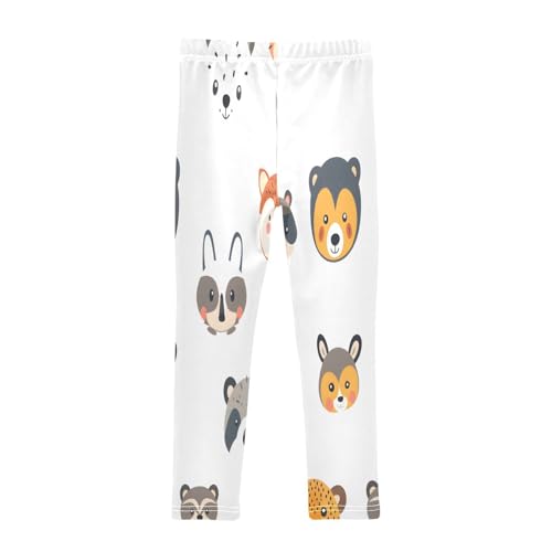 Toddler Girls Leggings Printed Yoga Pants Leggings Cartoon Animal Face for Kids2