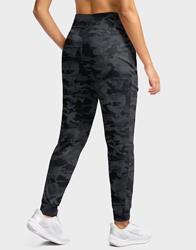 Image of Soothfeel Womens Joggers with Zipper Pockets High Waisted Sweatpants Athletic Leggings Pants for Workout Running Yoga