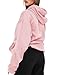 TICTICMIMI Women's Hoodies Sweatshirts Cute Long Sleeve Tops Loose Fleece Pullover Shirts with Pocket Pink