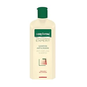 Shampoo tegen haaruitval | Stimulates Growth | Vermindert en voorkomt haaruitval aanzienlijk| Stimuleert gezonde haargroei en versterkt de haarwortel, 400 ml, Gerovital Tratament Expert
