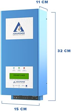 ASHAPOWER SURYA 50 HV Solar MPPT Charge Controller SMU (12/24V - 50A : Max.Voc 165V ; Max Watts 2300W).