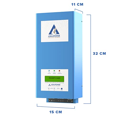 ASHAPOWER SURYA 50 HV Solar MPPT Charge Controller SMU (12/24V - 50A : Max.Voc 165V ; Max Watts 2300W).