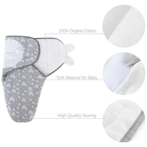 Image of Biloban Quilted Baby Swaddles 0-3 Months 2 Pack, Warm Quilted Baby Swaddle