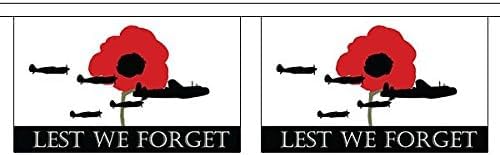 Flagtex Lest We Forget (Mixed) Fabric Bunting – 9m with 30 Flags – Fabric for Indoor & Outdoor Use – String Flags Banners Remembrance Army Navy RAF Military Veterans Memorial Poppy — image 1
