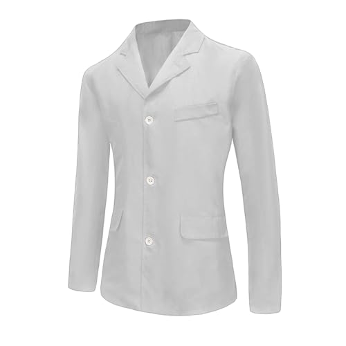 Mens Cotton Linen Blazer Long Sleeve Lightweight Breathable Button Down Summer Cardigan Shirt3