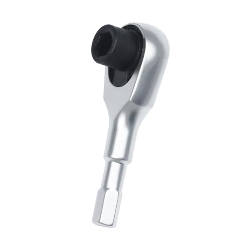MORETOPGOOD Hex Mini Ratchet Wrench - 1/4" Hex Bits Adapters, 72-Tooth Bit Driver Compatible with 1/4 Inch Socket Extensions Accessories Tool for Tight Spaces