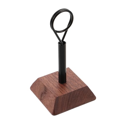 STOBOK 木製席位カードスタンド 名前札クリップ 卓上カードホルダー メニュー写真クリップ 結婚式 誕生日 パーティー オフィス 家用 メモ用